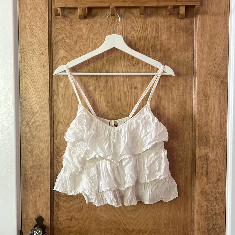 Kimchi Blue Ruffle Layered Crop Top